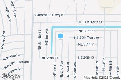 Map image of the property - 3012 NE 2nd Ave