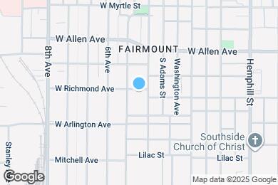 Map image of the property - 1207 W Richmond Ave