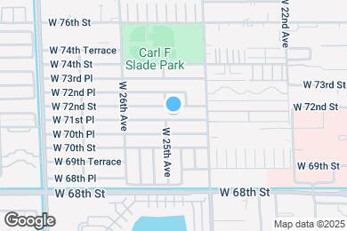 Map image of the property - 2485 W 71st Pl