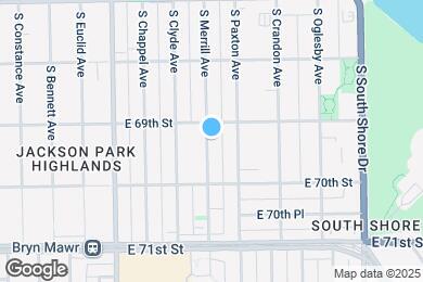 Map image of the property - 6913 S Merrill Ave