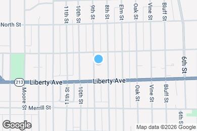 Map image of the property - 1133 9th St