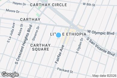 Map image of the property - 1050 S Hayworth Ave