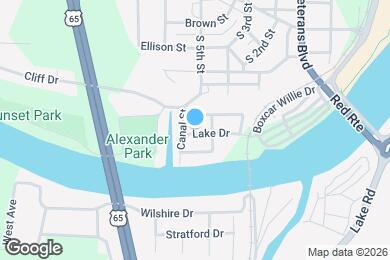 Map image of the property - 405 Lake Dr