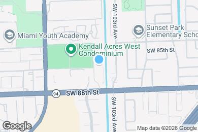 Map image of the property - 10365 N Kendall Dr