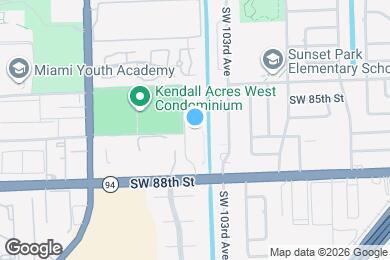 Map image of the property - 10397 N Kendall Dr