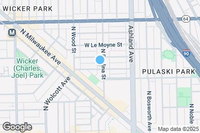 Map image of the property - 1428 N Paulina St