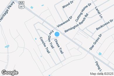 Map image of the property - 1301 Chase Trail