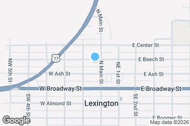 Map image of the property - 108 W Beech St