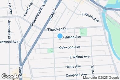 Map image of the property - 1425 Ashland Ave