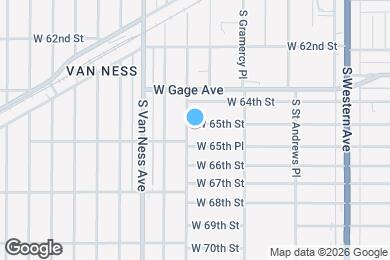 Map image of the property - 2062 W 65th St