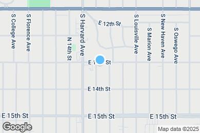 Map image of the property - 1307 S Indianapolis Ave