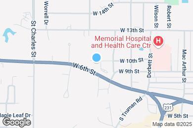 Map image of the property - 1053 W 10th St