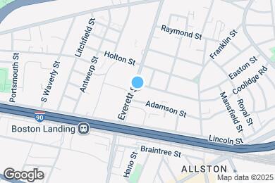 Map image of the property - 173 Everett St