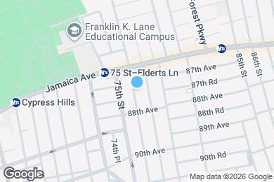 Map image of the property - 87-11 76th St