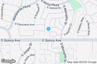 Map image of the property - 16223 E Princeton Cir