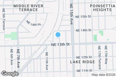 Map image of the property - 1319 NE 13th Ave
