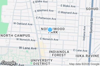 Map image of the property - 77 E Northwood Ave