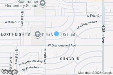 Map image of the property - 3814 W Vista Ave
