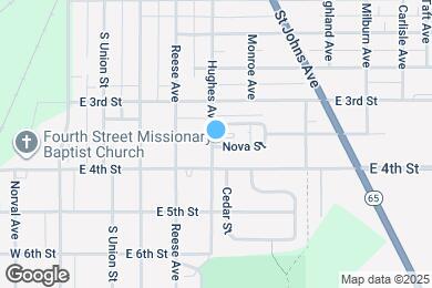 Map image of the property - 501 Nova St