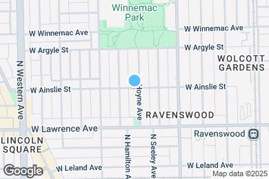 Map image of the property - 2105 W Ainslie St