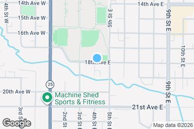 Map image of the property - 400 18th Ave E
