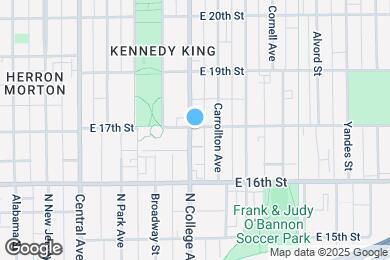 Map image of the property - 1665 N College Ave