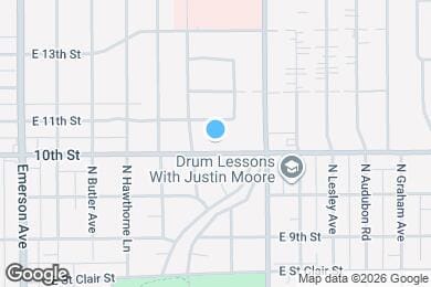 Map image of the property - 5428 E 10th St