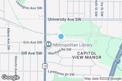 Map image of the property - 547 Erin Ave SW