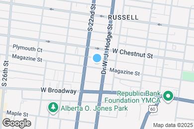 Map image of the property - 2113 Magazine St