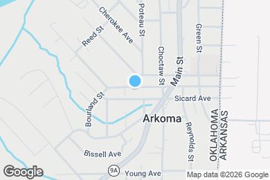Map image of the property - 621 Oklahoma Ave