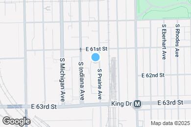 Map image of the property - 6130 S Prairie Ave
