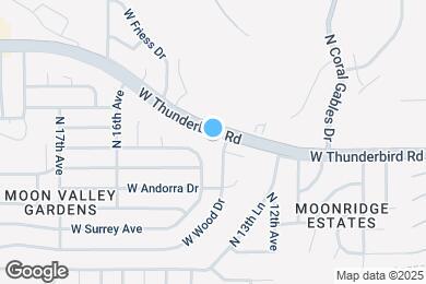 Map image of the property - 1407 W Thunderbird Rd