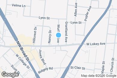 Map image of the property - 123 Murfree Ave