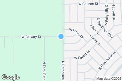 Map image of the property - 9470 N Paradisea Dr