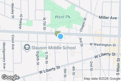 Map image of the property - 724 W Washington St
