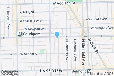 Map image of the property - 1135 W Roscoe St