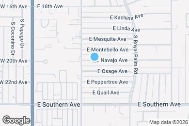 Map image of the property - 499 E Navajo Ave
