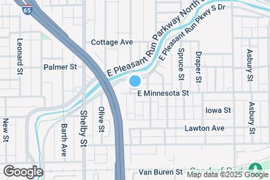 Map image of the property - 1306 E Minnesota St