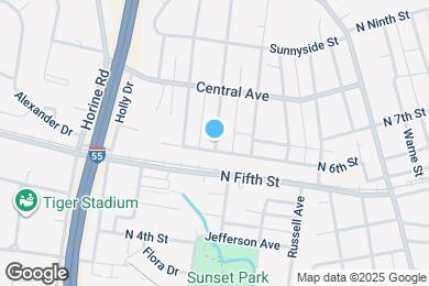 Map image of the property - 707 Huber St