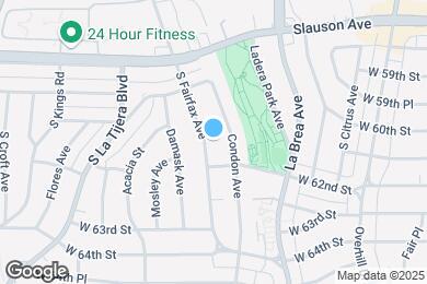 Map image of the property - 6106 S Fairfax Ave