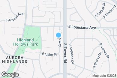 Map image of the property - 1365 S Zeno Way