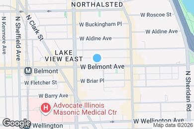 Map image of the property - 653 W Belmont Ave