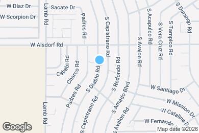 Map image of the property - 14653 S Diablo Rd