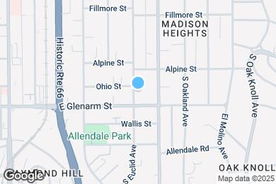 Map image of the property - 1016 S Euclid Ave