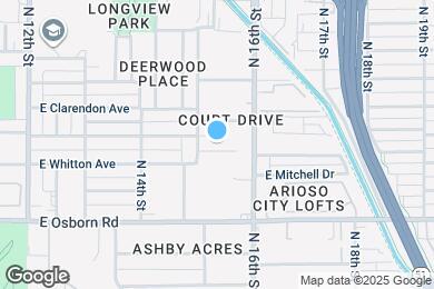 Map image of the property - 1516 E Whitton Ave