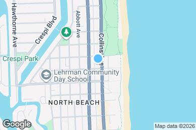 Map image of the property - 7800 Collins Ave