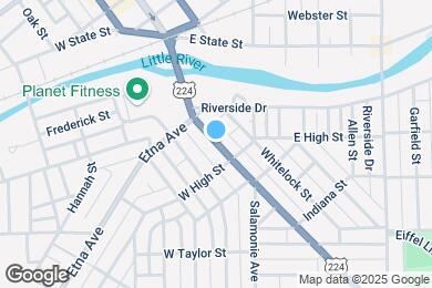 Map image of the property - 414 S Jefferson St
