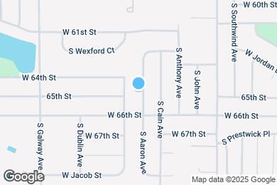 Map image of the property - 5705 S Aaron Ave