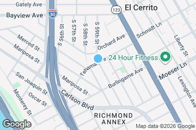 Map image of the property - 5824 Tehama Ave