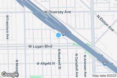 Map image of the property - 2620 N Rockwell St